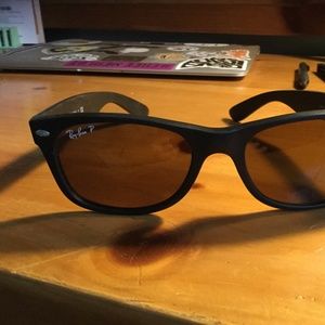 Ray-Ban New Wayfarer, matte black brown lens